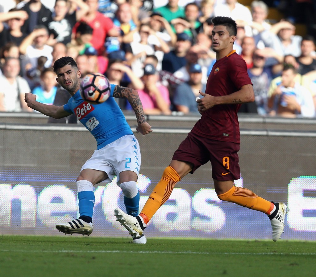Diego Perotti - SSC Napoli v AS Roma - Serie A