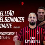 Milan: Leao, Duarte e Bennacer si presentano in conferenza