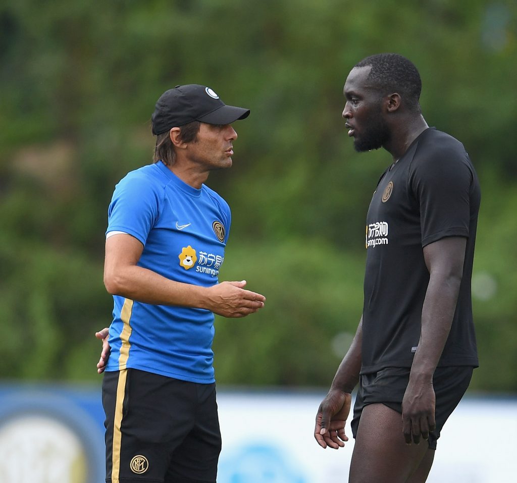 FC Internazionale Training Session Romelu Lukaku Conte