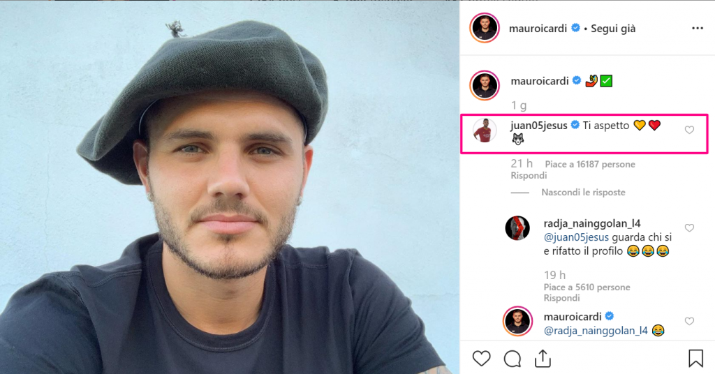 Jesus chiama Icardi