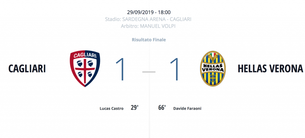 Cagliari-Verona