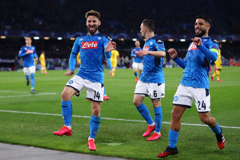 SSC Napoli v FC Barcelona - UEFA Champions League Round of 16: First Leg