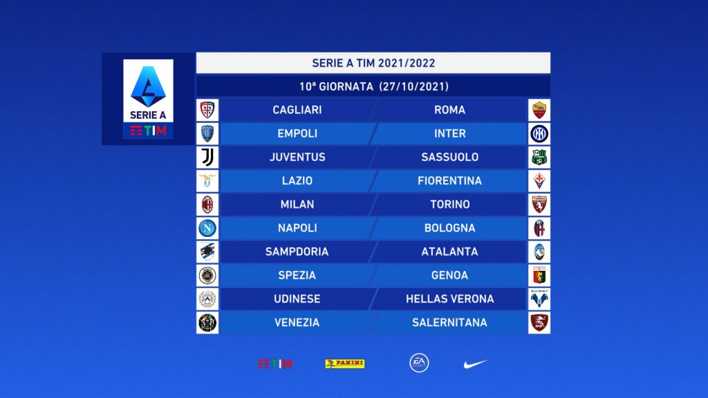 Serie A 10a giornata