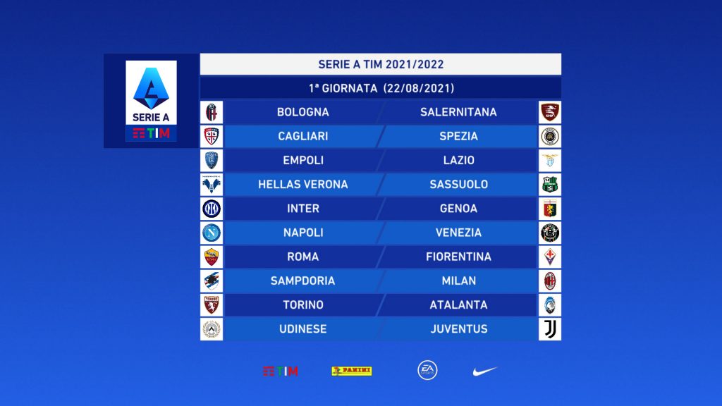 Serie A 1a giornata