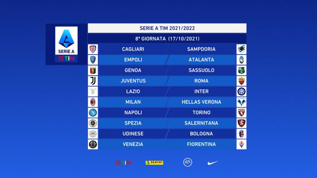 Serie A 8a giornata