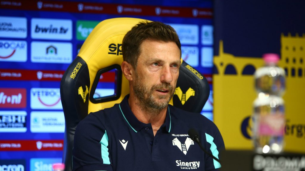 Eusebio Di Francesco Hellas Verona conferenza stampa