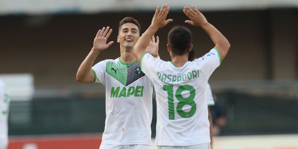 Filip Djuricic e Giacomo Raspadori Sassuolo
