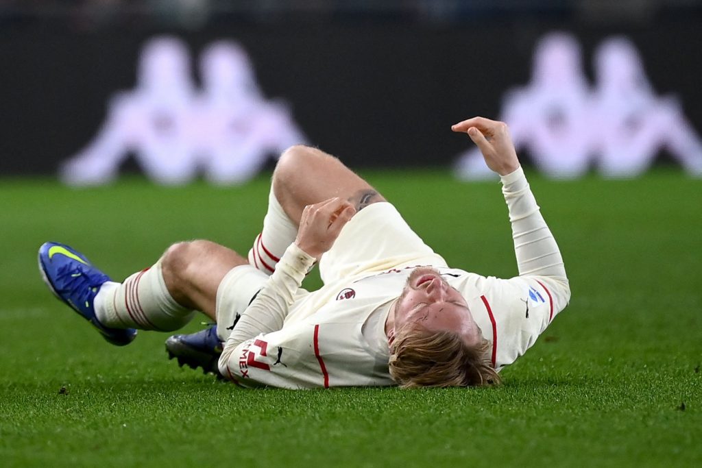 Simon Kjaer Milan infortunio