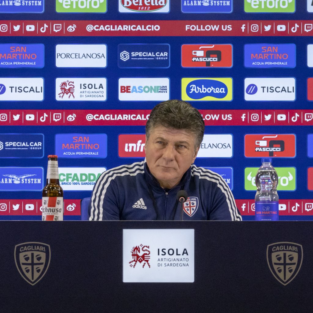 Walter Mazzarri Cagliari conferenza stampa
