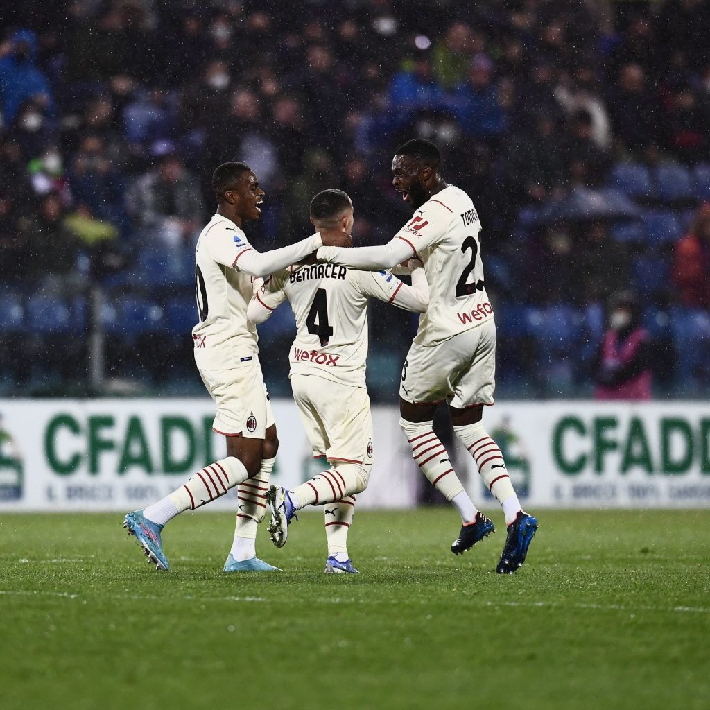 Ismael Bennacer Milan esultanza