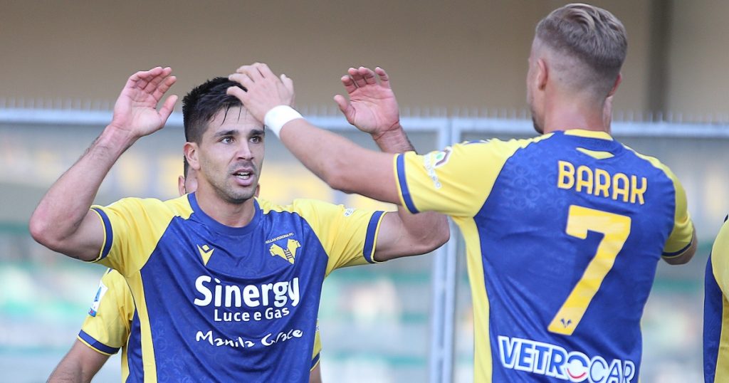 Antoni Barak e Giovanni Simeone Verona