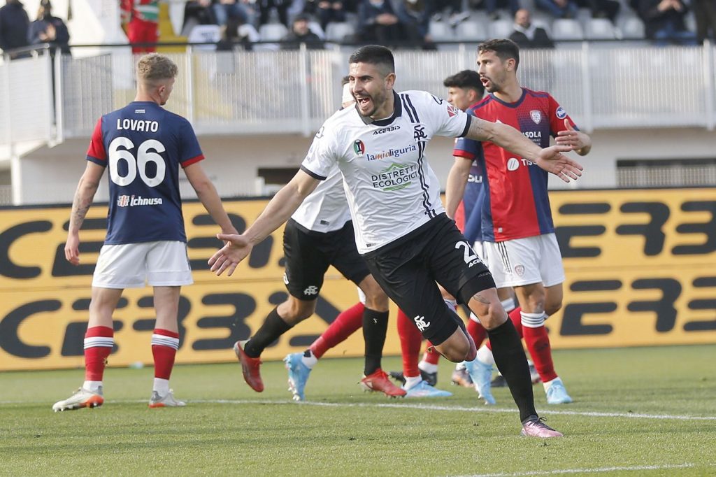 Martin Erlic Spezia esultanza
