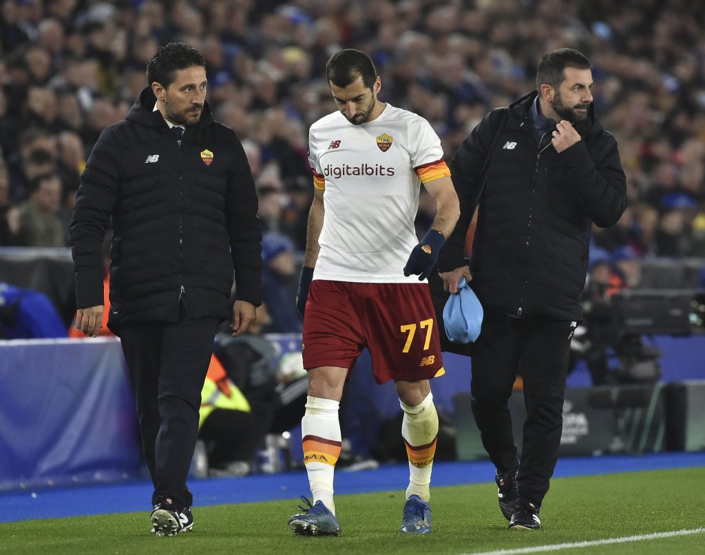 Henrikh Mkhitaryan Roma infortunio