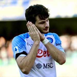Kvhicha Kvaratskhelia Napoli celebration