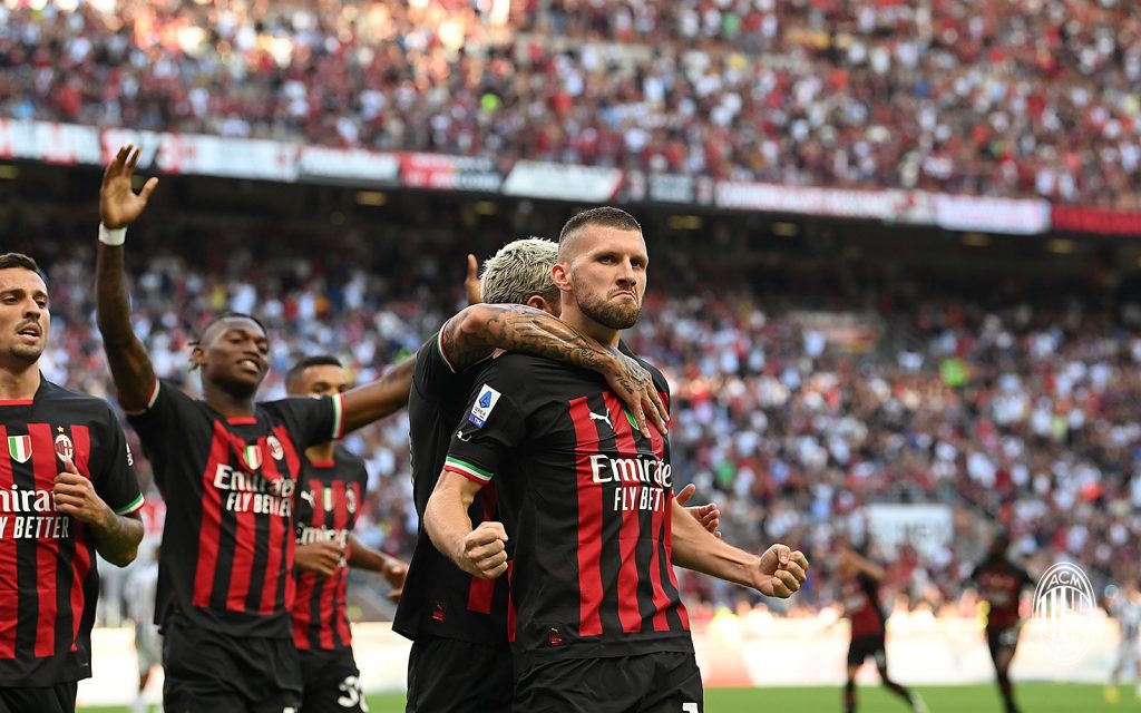 Ante Rebic Milan celebration