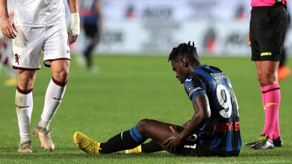 Duvan Zapata Atalanta infortunio