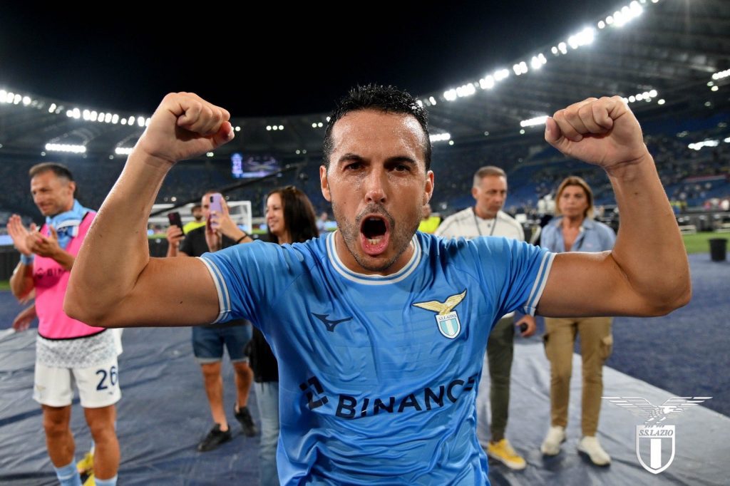 Pedro Lazio celebration 1