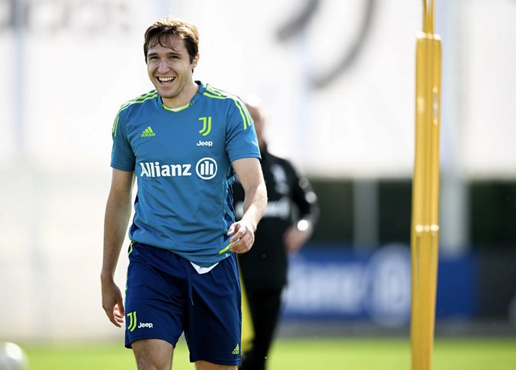 Federico Chiesa Juventus training