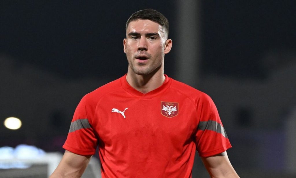 Dusan Vlahovic Serbia training