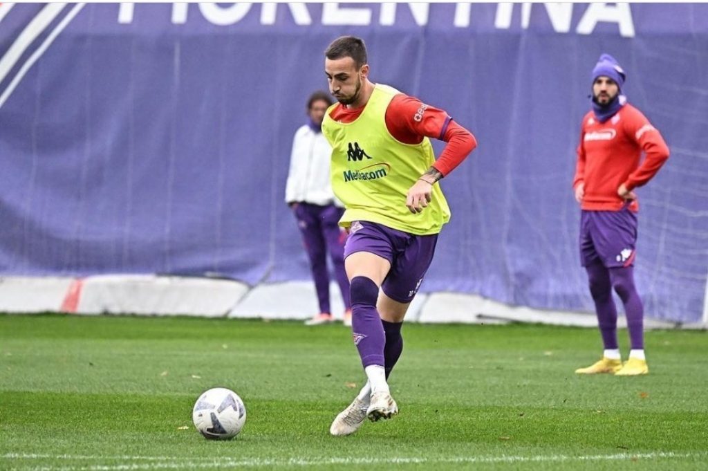 Gaetano Castrovilli Fiorentina training