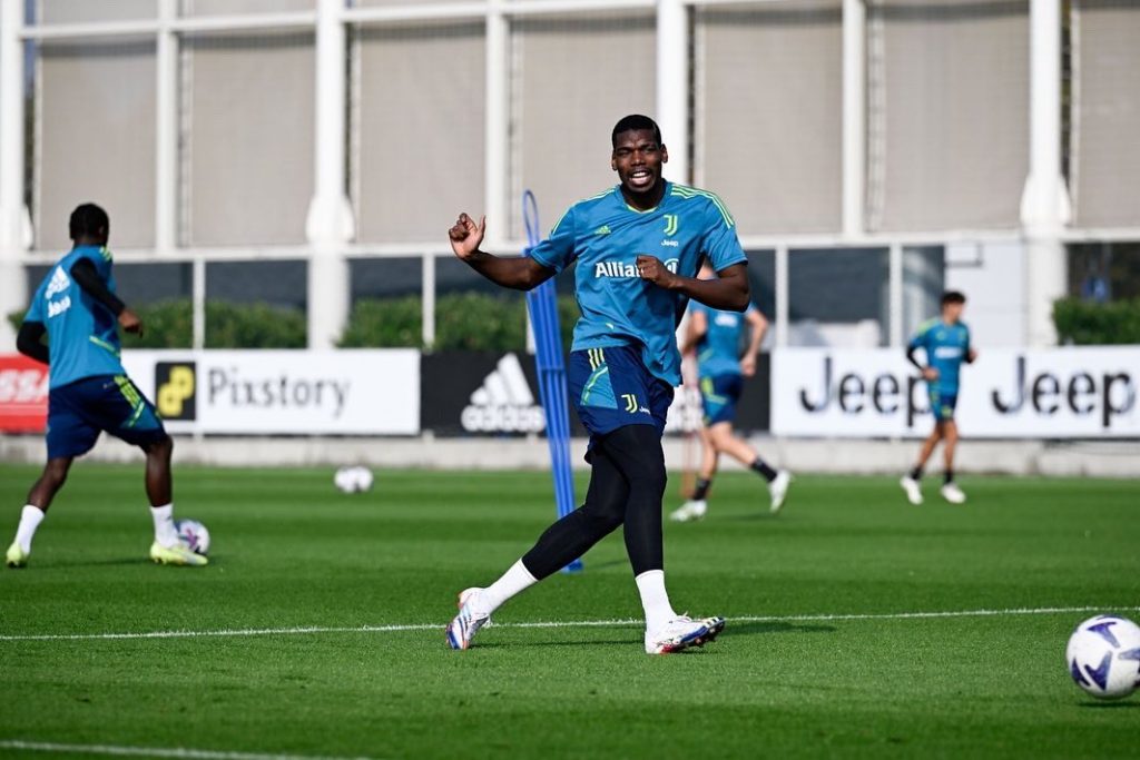 Paul Pogba Juventus training