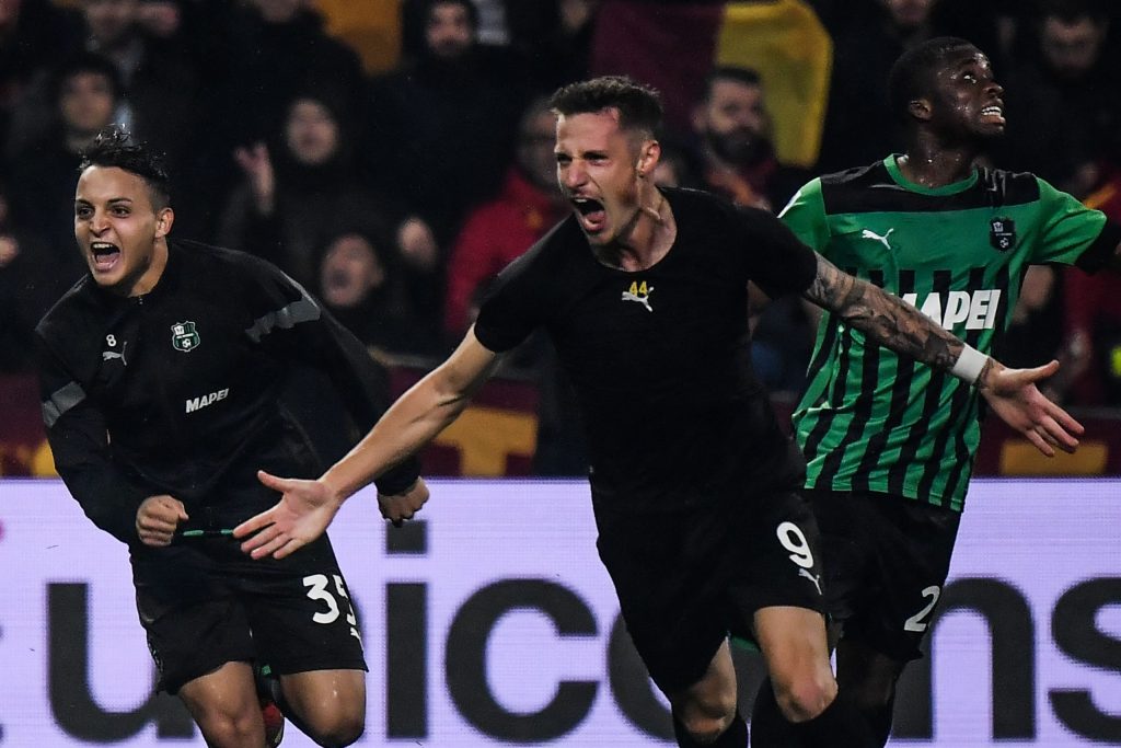 Andrea Pinamonti Sassuolo celebration 1