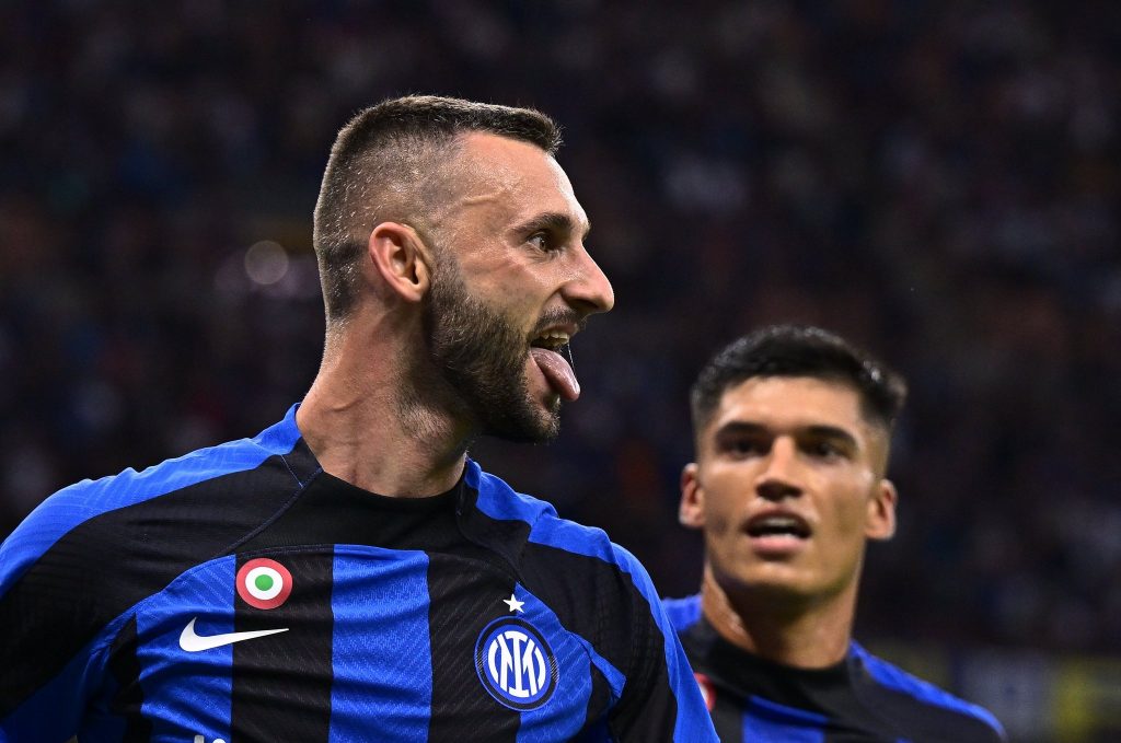 Marcelo Brozovic Inter celebration