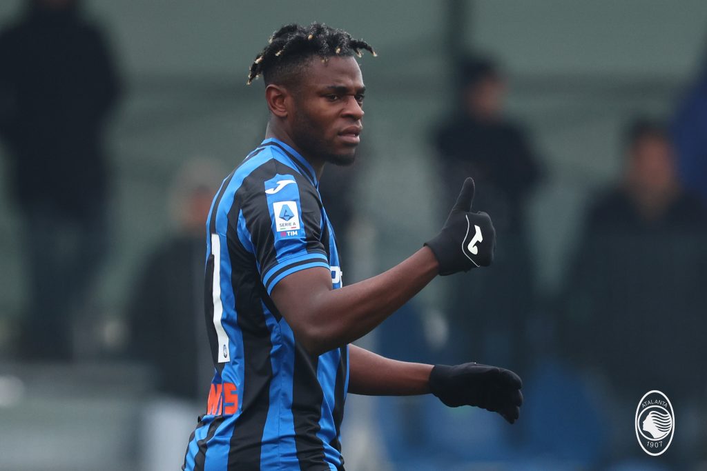 Duvan Zapata Atalanta training