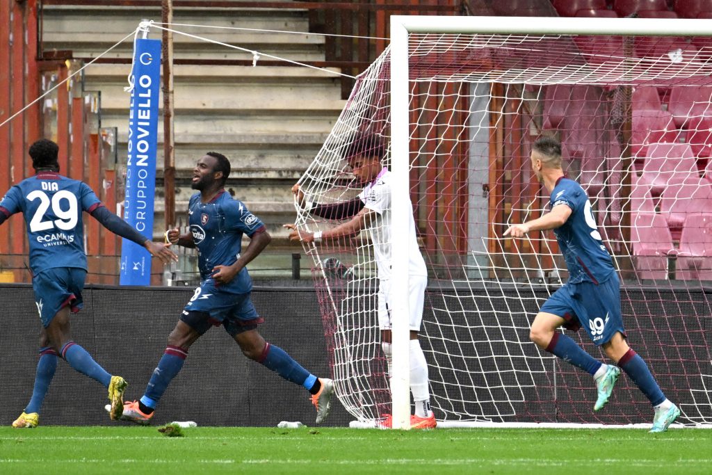 Lassana Coulibaly Salernitana celebration