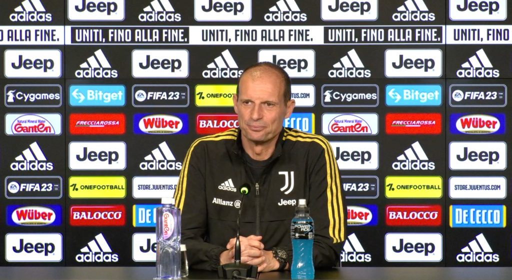 Massimiliano Allegri Juventus conferenza stampa