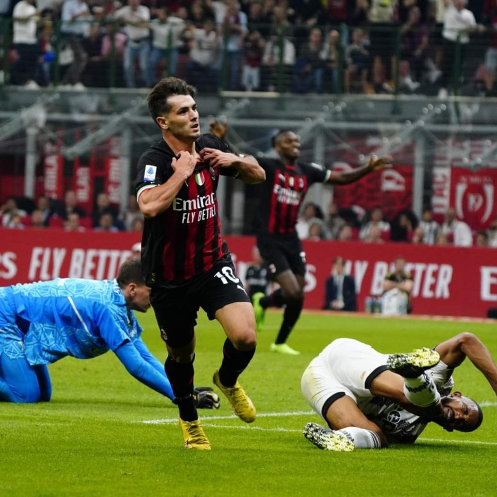 Brahim Diaz Milan celebration