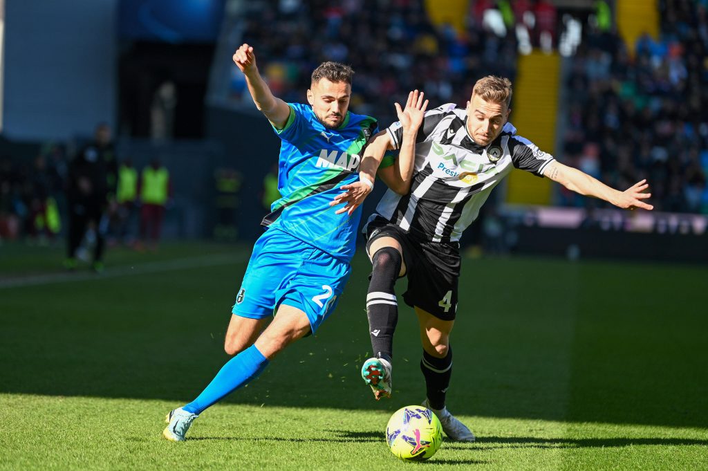 Nedim Bajrami Sassuolo contrasto