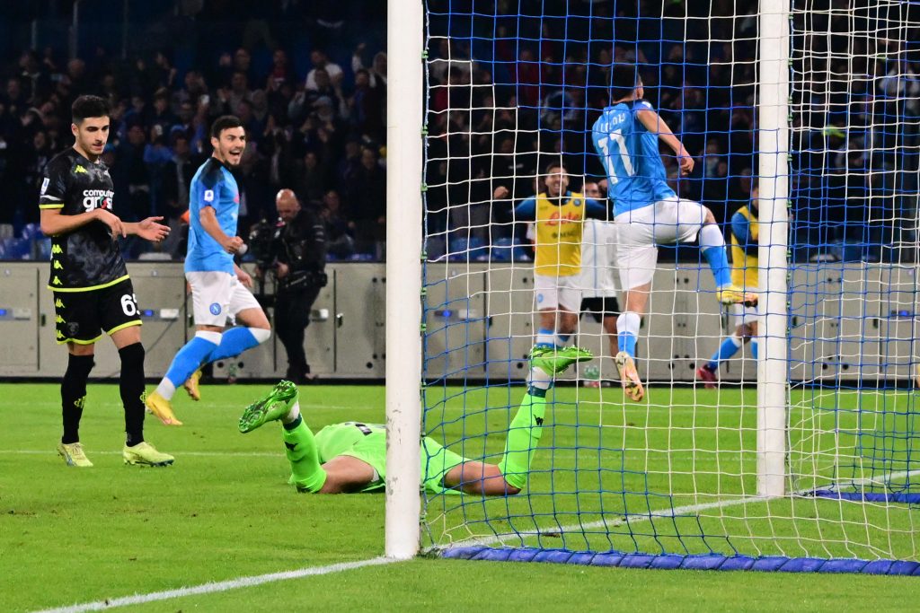 Hirving Lozano Napoli celebration