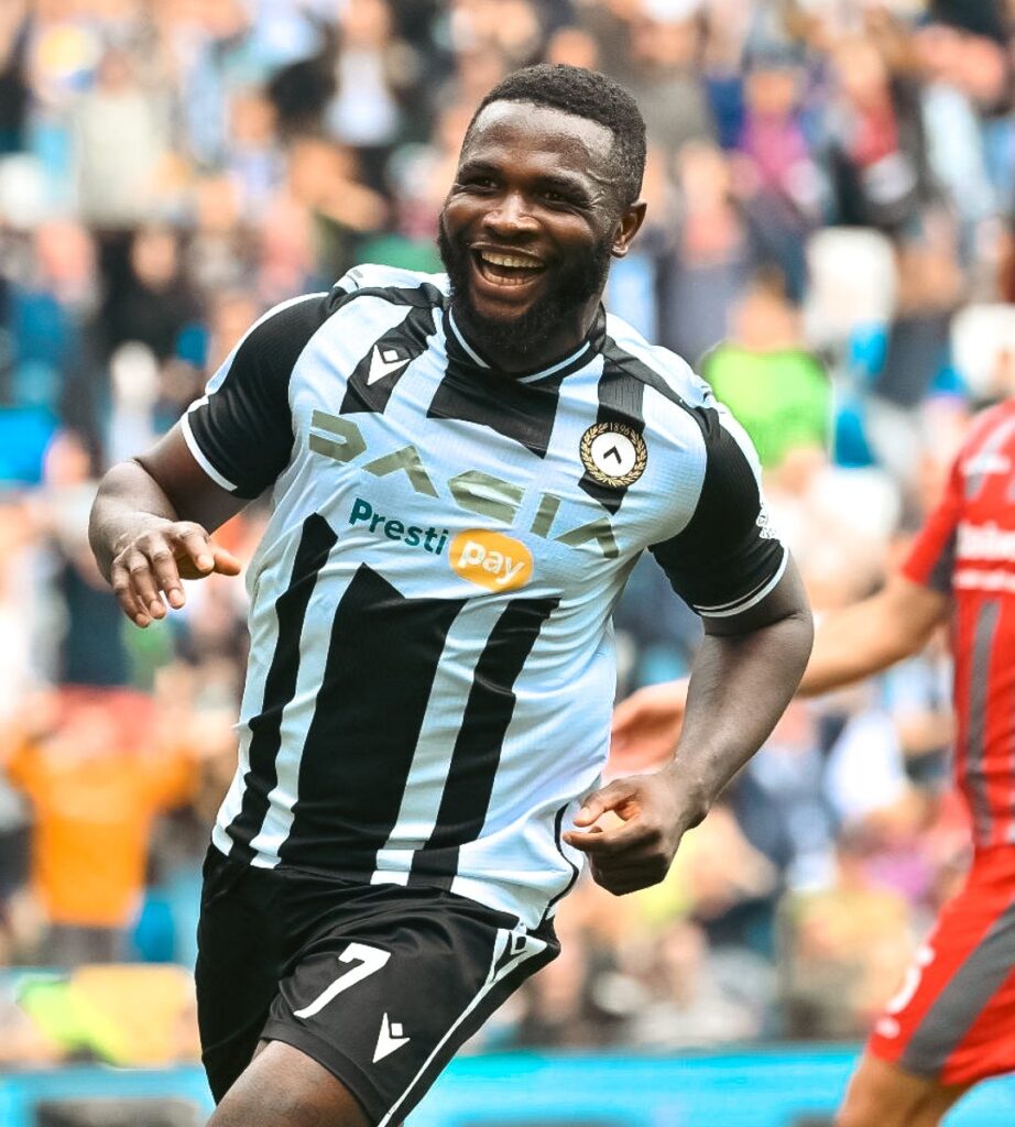 Isaac Success Udinese celebration
