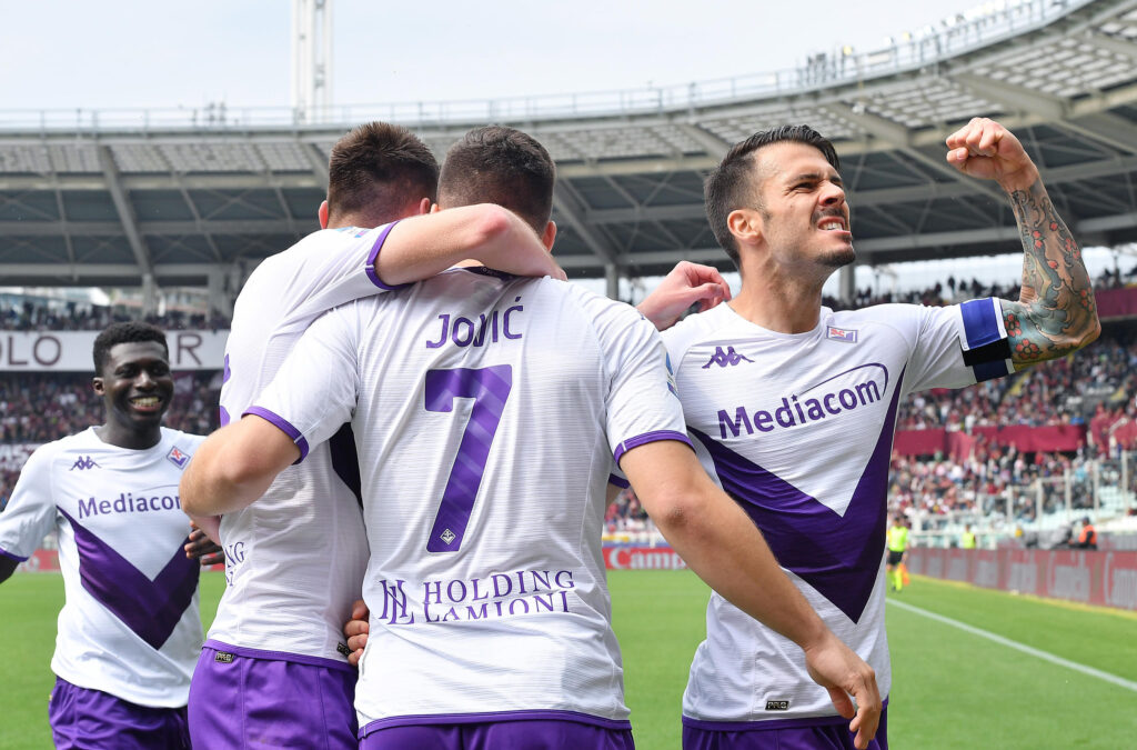 Luka Jovic Fiorentina celebration 2