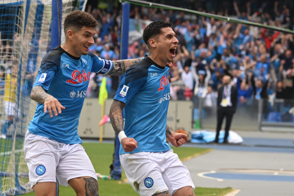 Mathias Olivera Napoli celebration