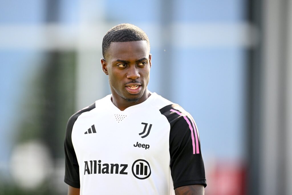 Timothy Weah Juventus training