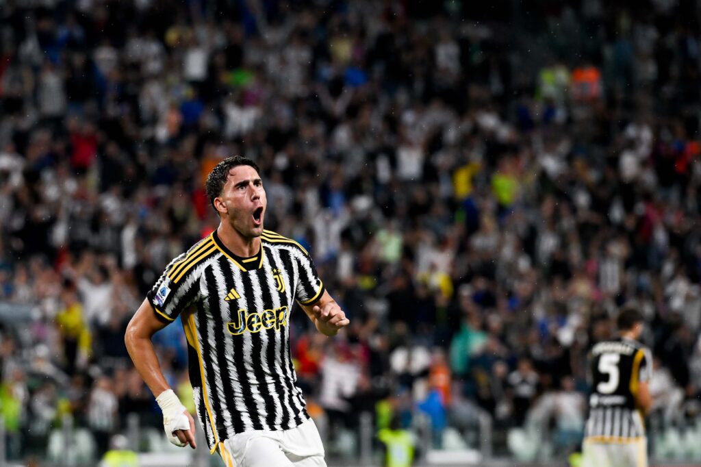 Dusan Vlahovic Juventus celebration