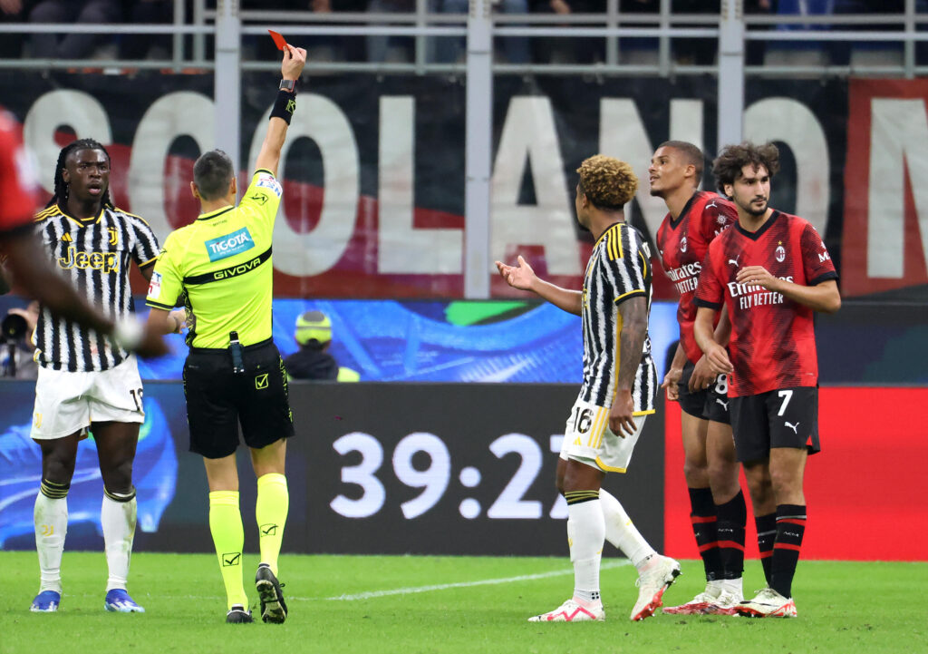 Malick Thiaw Milan red card