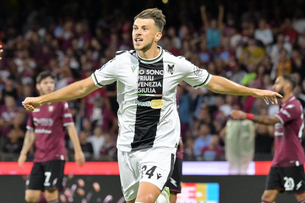 Lazar Samardzic Udinese celebration