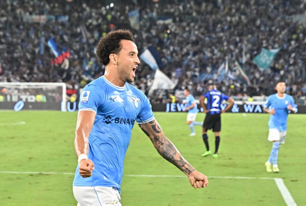 Felipe Anderson Lazio celebration