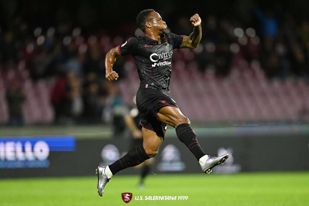 Jovane Cabral Salernitana celebration