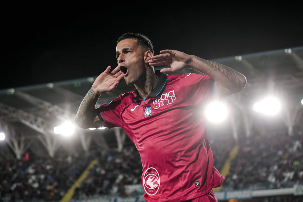 Gianluca Scamacca Atalanta celebration