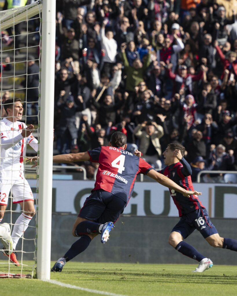 Alberto Dossena Cagliari celebration 1