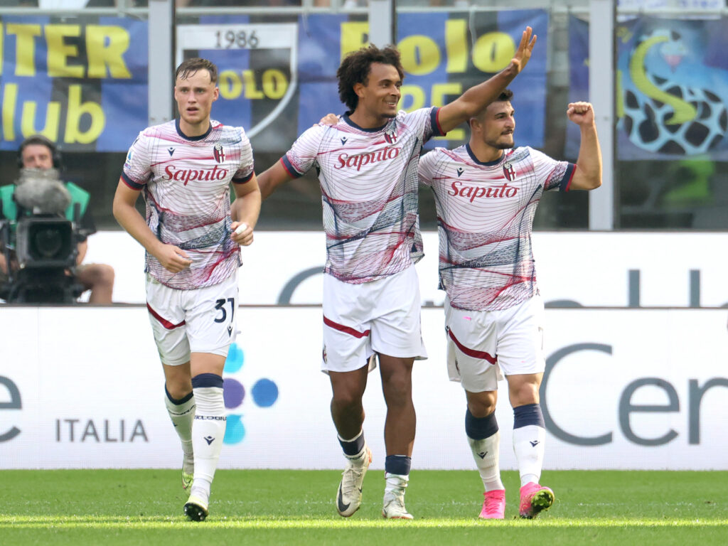 Joshua Zirkzee Bologna celebration 1