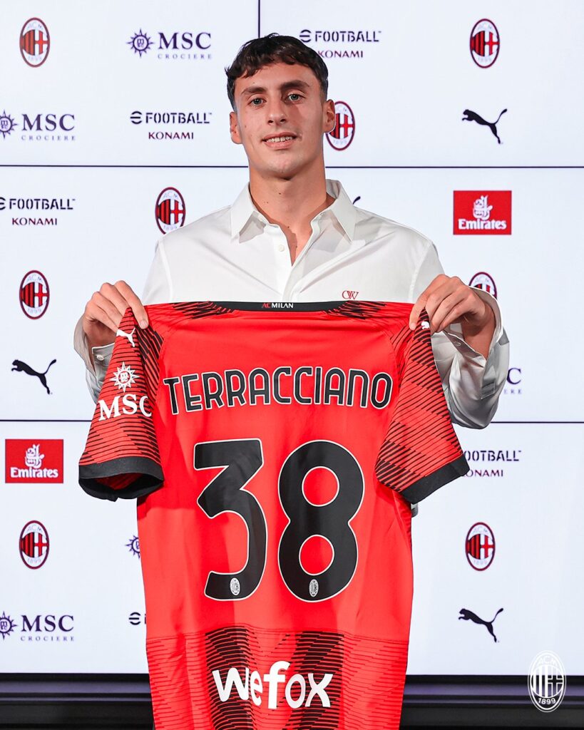 Filippo Terracciano Milan number shirt