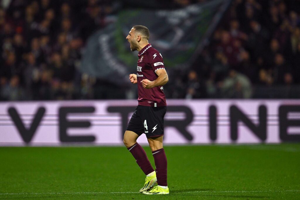 Shon Weissman Salernitana celebration