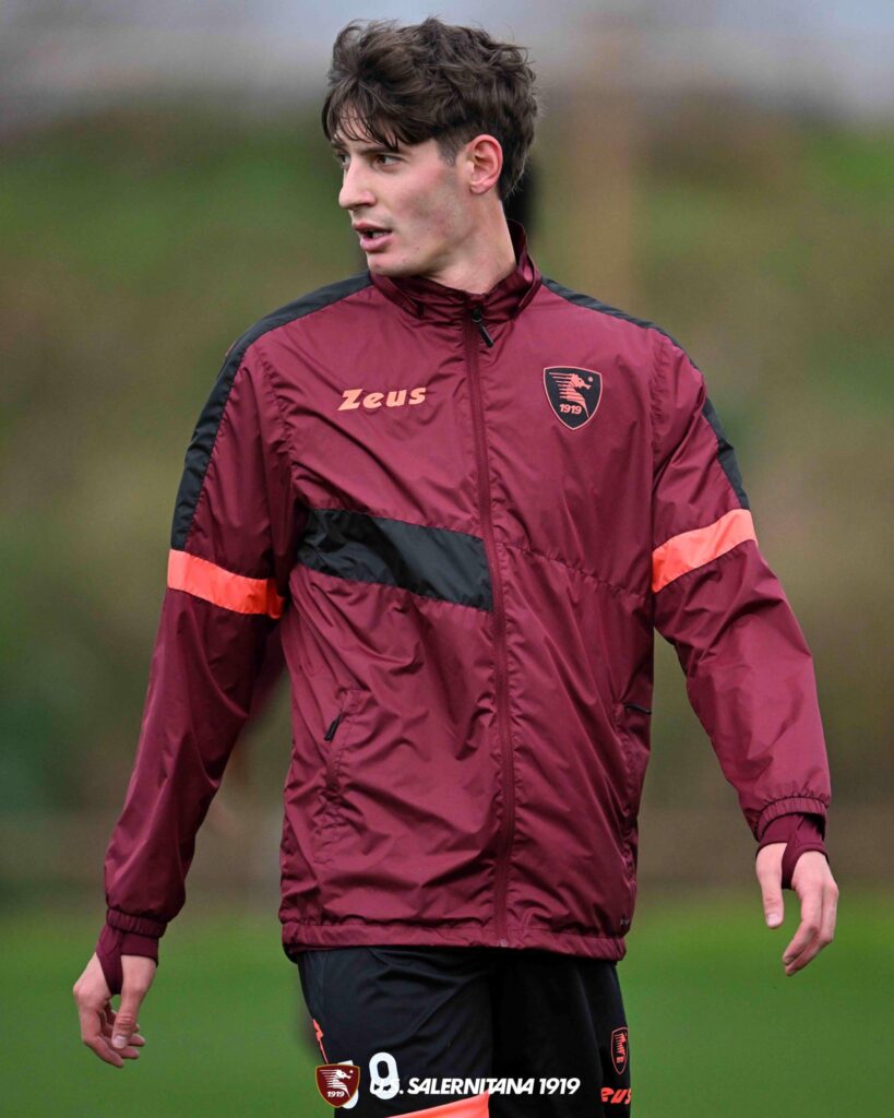 Alessandro Zanoli Salernitana training