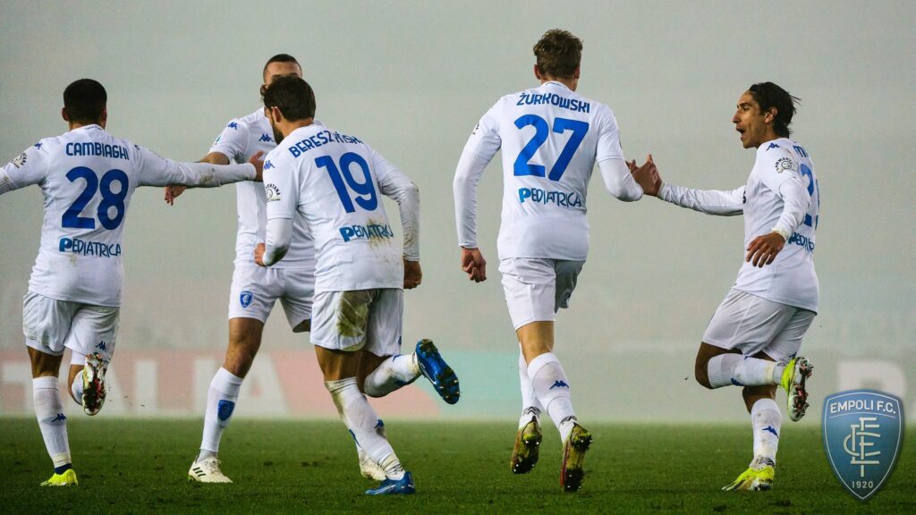 Szymon Zurkowski Empoli celebration