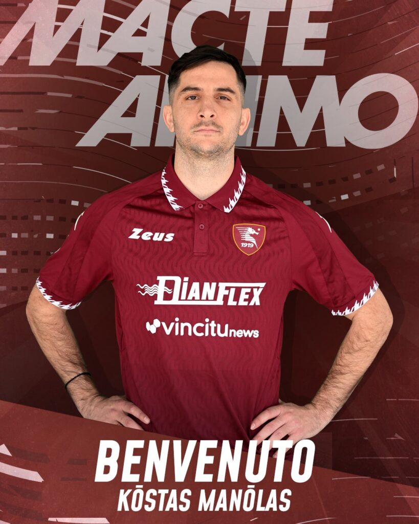 Kostas Manolas Salernitana presentation
